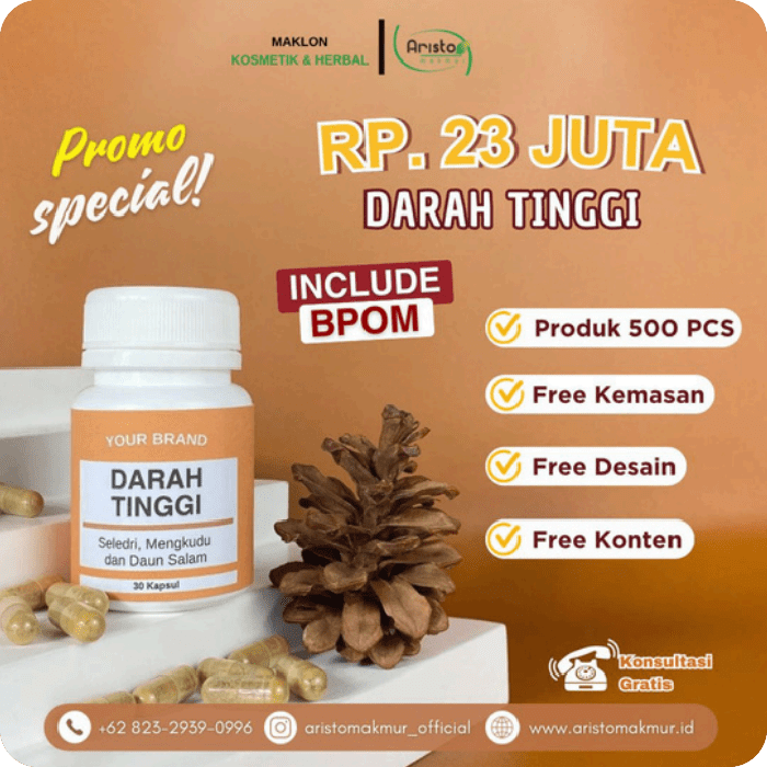 maklon kapsul darah tinggi